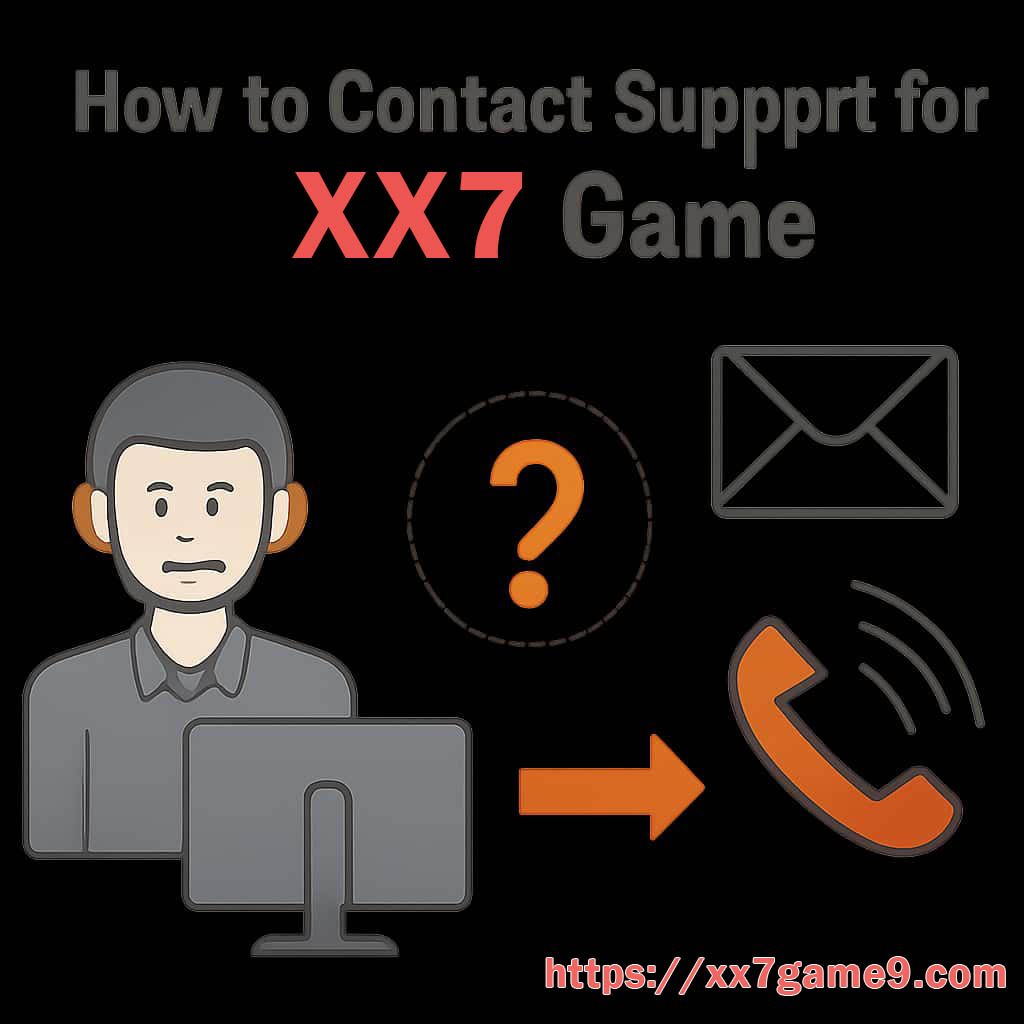 XX7 support contact reference screen